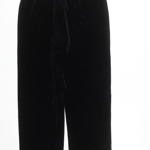 Ronni Nicole Women’s Black Velvet Stretch Trousers Size M