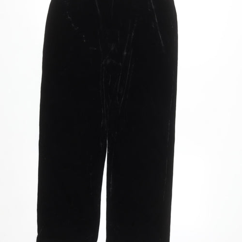 Ronni Nicole Women’s Black Velvet Stretch Trousers Size M