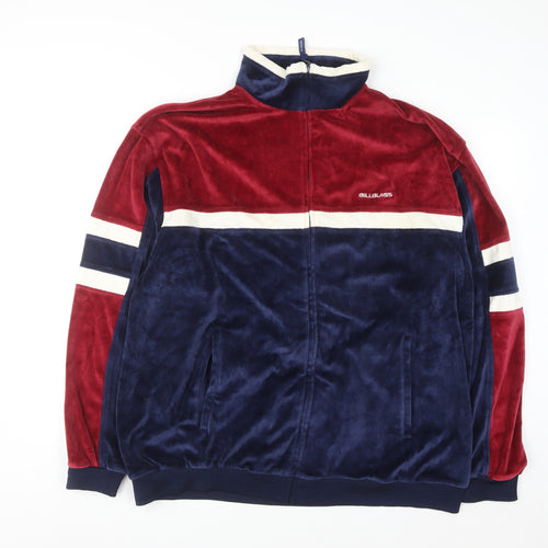 Bill Blass Men's Multicoloured Velour Track Jacket Size L