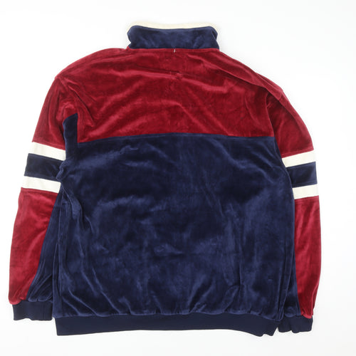 Bill Blass Men's Multicoloured Velour Track Jacket Size L