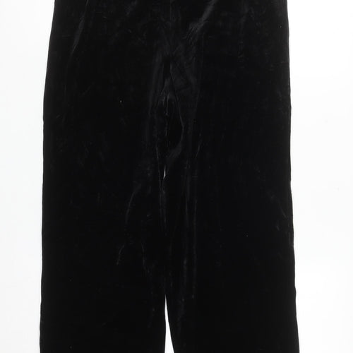 R&M Richards Women’s Black Velvet Elastic Waist Trousers Size 12