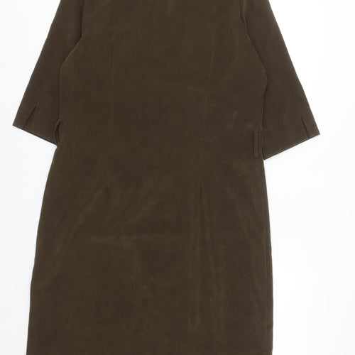 Kathy Ireland Women’s Brown Size 16 Button Shirt Dress