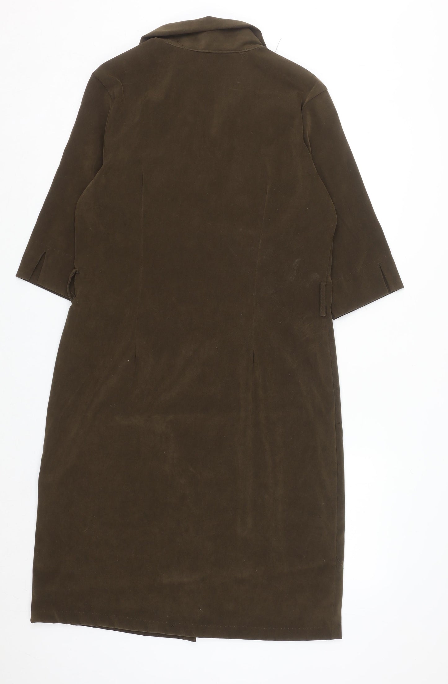Kathy Ireland Women’s Brown Size 16 Button Shirt Dress