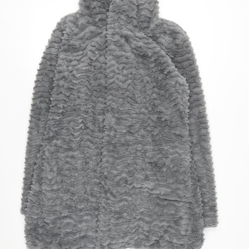 Patagonia Women's Grey Fleece Mid-Length Jacket in Size M
