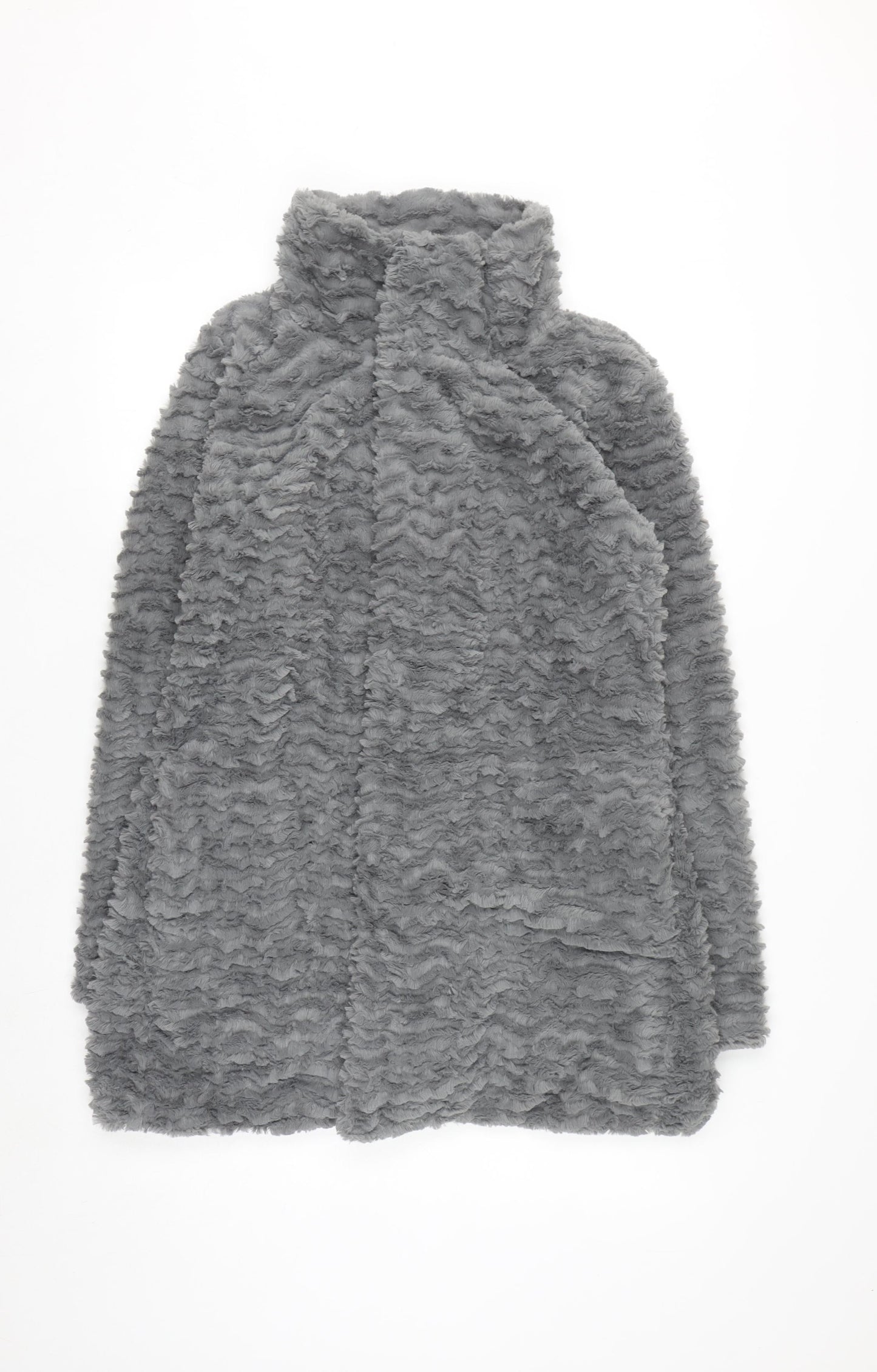 Patagonia Women's Grey Fleece Mid-Length Jacket in Size M