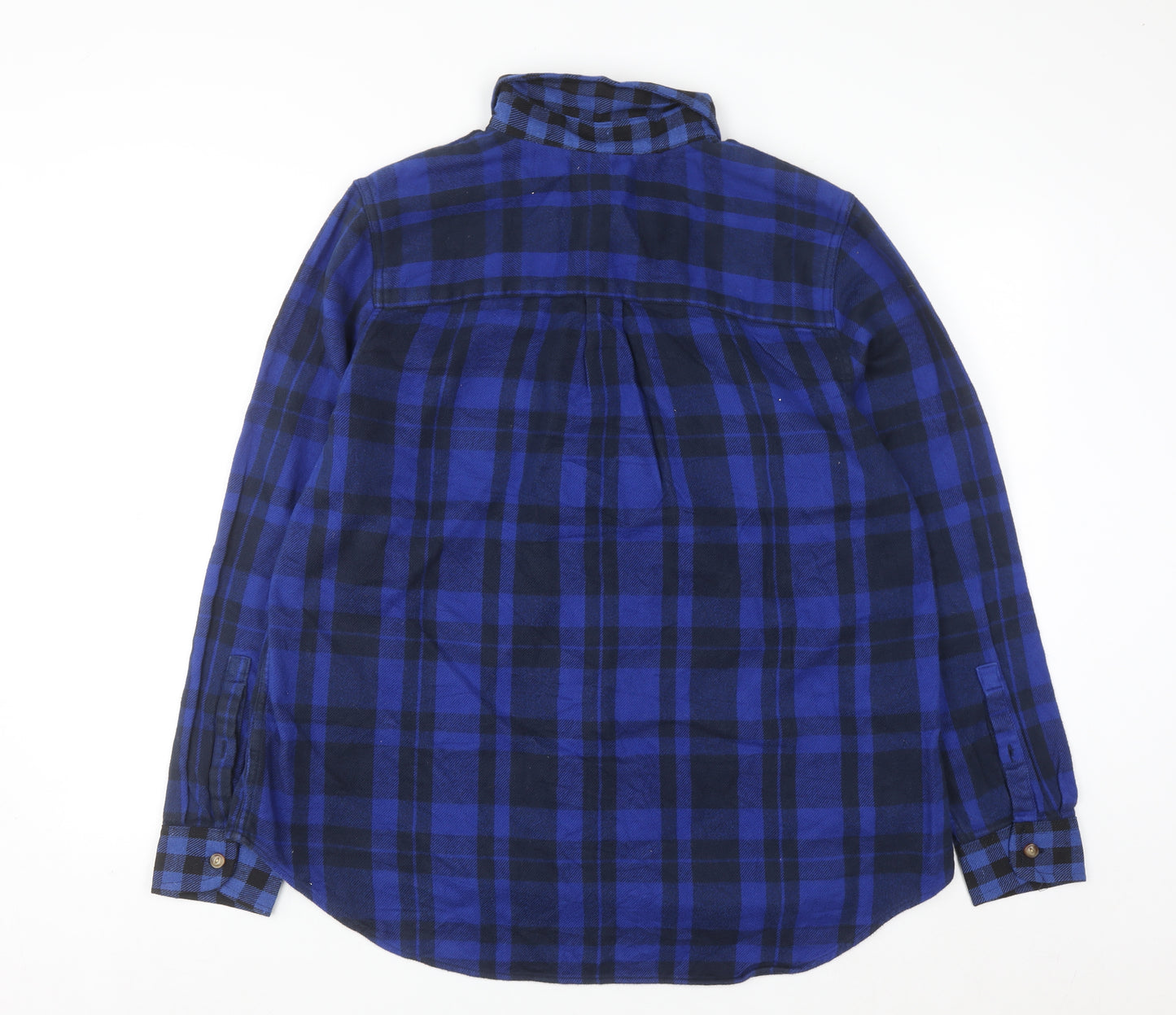 L.L.Bean Men's Blue Check Flannel Button-Up Shirt XL Regular