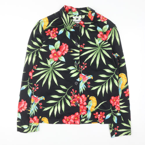 Easy Spirit Men's Multicoloured Hawaiian Floral Cotton Button-Up Shirt M