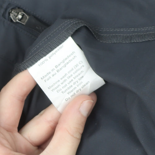 CX2 Men's Grey Windbreaker Jacket Medium Full Zip Lightweight