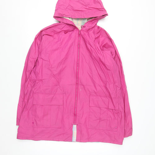 Misty Harbor Womens Pink L Rain Coat Waterproof Hooded Jacket