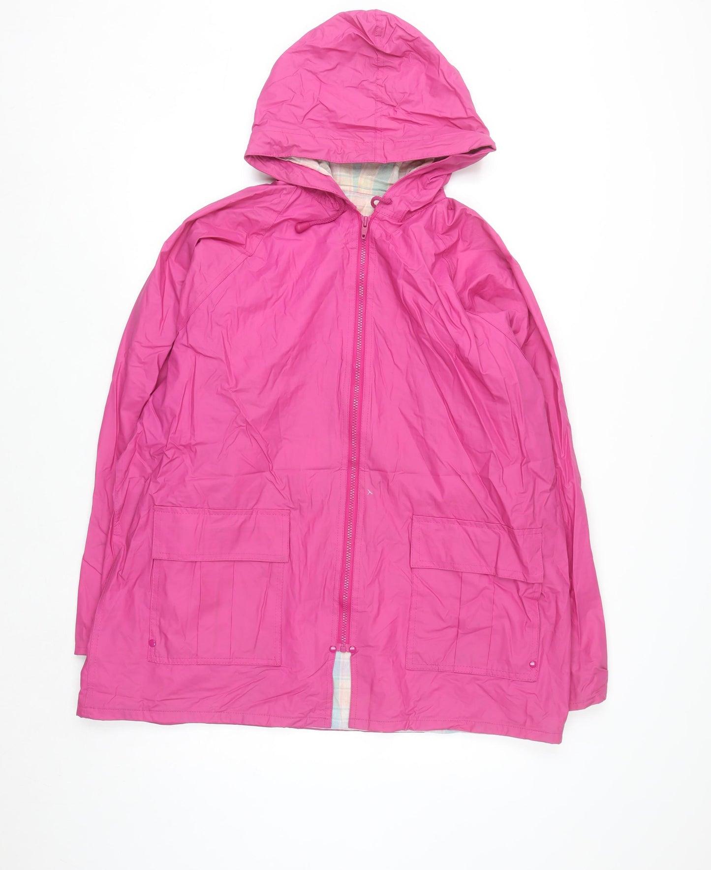 Misty Harbor Womens Pink L Rain Coat Waterproof Hooded Jacket