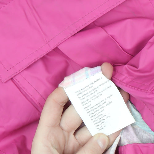 Misty Harbor Womens Pink L Rain Coat Waterproof Hooded Jacket