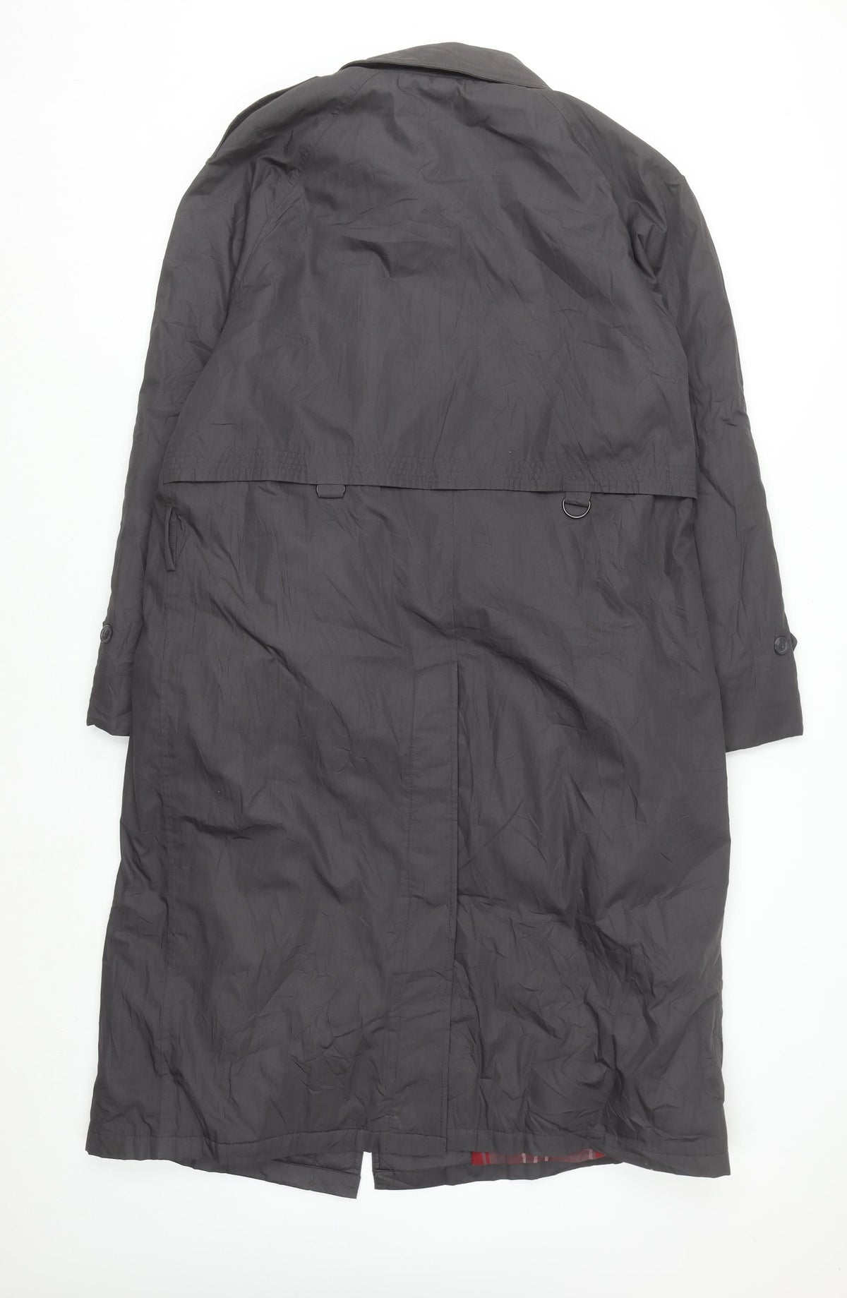 Boulevard Club Men's Grey 38 Trench Coat Lined Long Classic