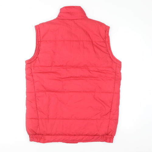 Champion Women's Red Puffer Waistcoat Size S Sleeveless Casual Warm