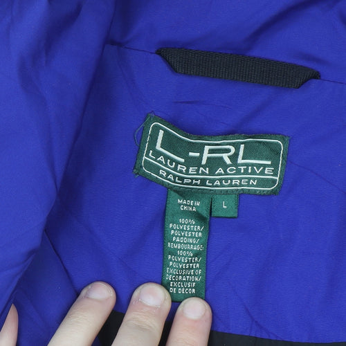 Ralph Lauren Men Blue L Hooded Puffer Jacket