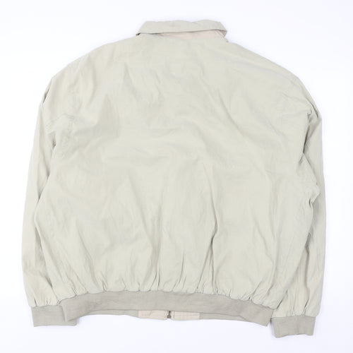 Weatherproof Men's Beige XL Bomber Jacket Polyester Nylon Casual