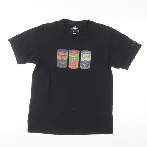 Uniqlo Women Black Andy Warhol Art Graphic T-Shirt XS