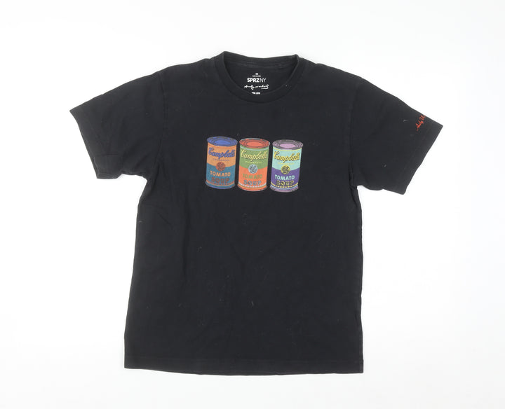 Uniqlo Women Black Andy Warhol Art Graphic T-Shirt XS