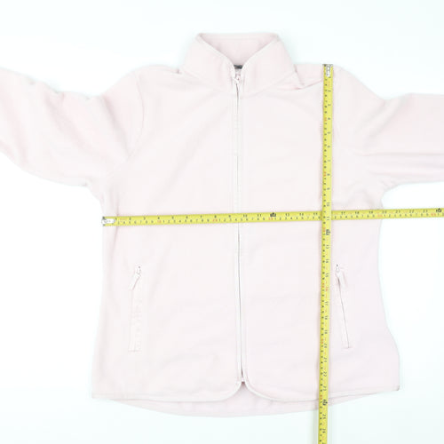 Marks and Spencer Goodmove Women's Pale Pink Fleece Full Zip Jacket Size 14