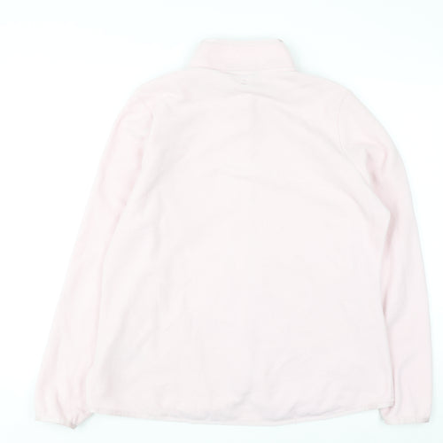 Marks and Spencer Goodmove Women's Pale Pink Fleece Full Zip Jacket Size 14