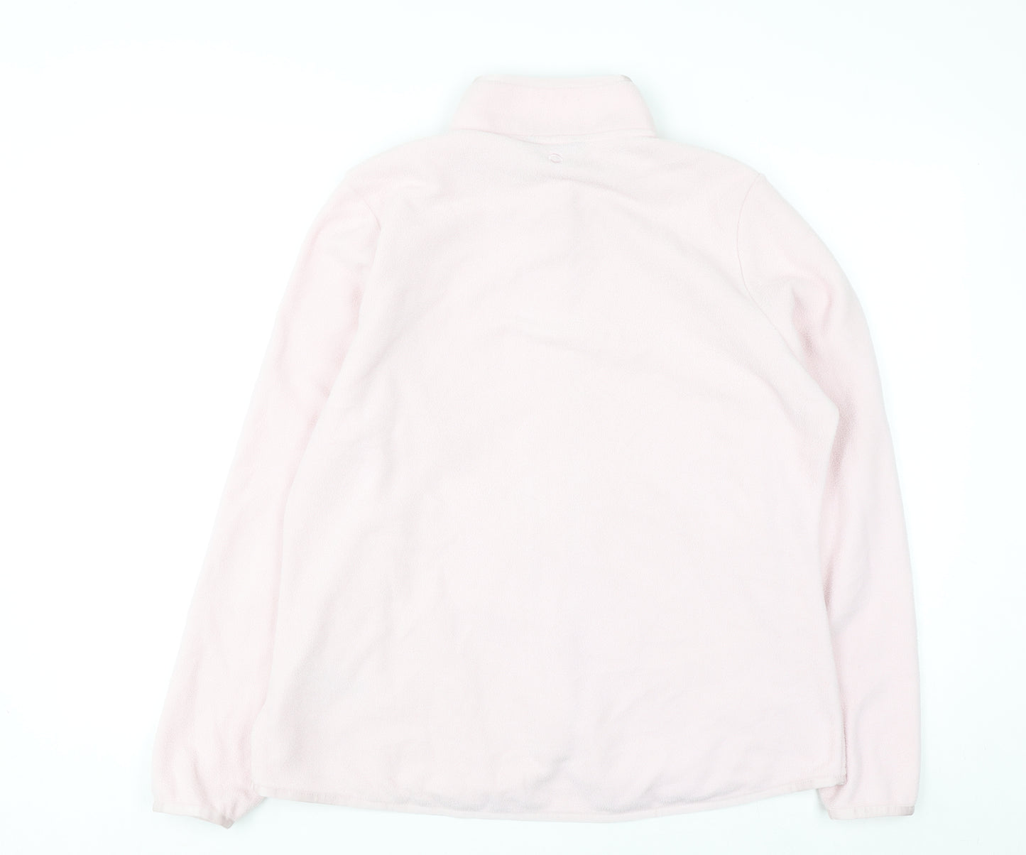 Marks and Spencer Goodmove Women's Pale Pink Fleece Full Zip Jacket Size 14