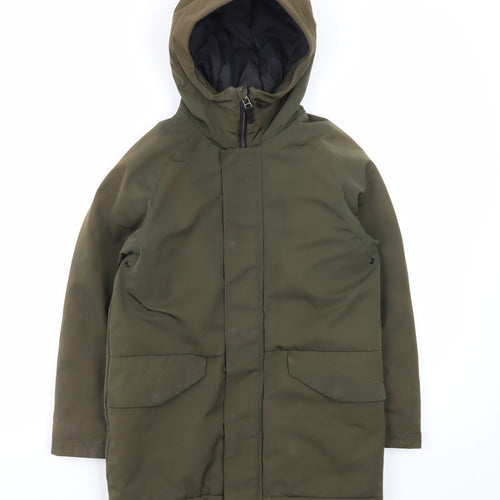 Next Boys Green Hooded Padded Parka Coat 10 Years Winter Jacket