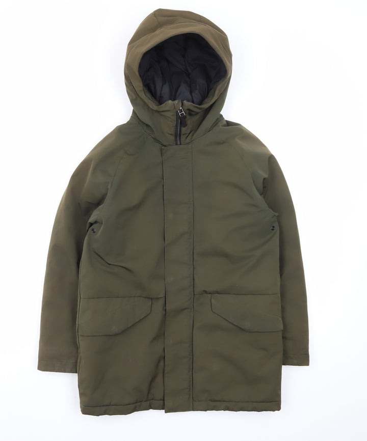 Next Boys Green Hooded Padded Parka Coat 10 Years Winter Jacket