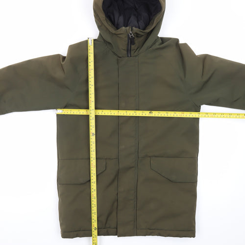 Next Boys Green Hooded Padded Parka Coat 10 Years Winter Jacket