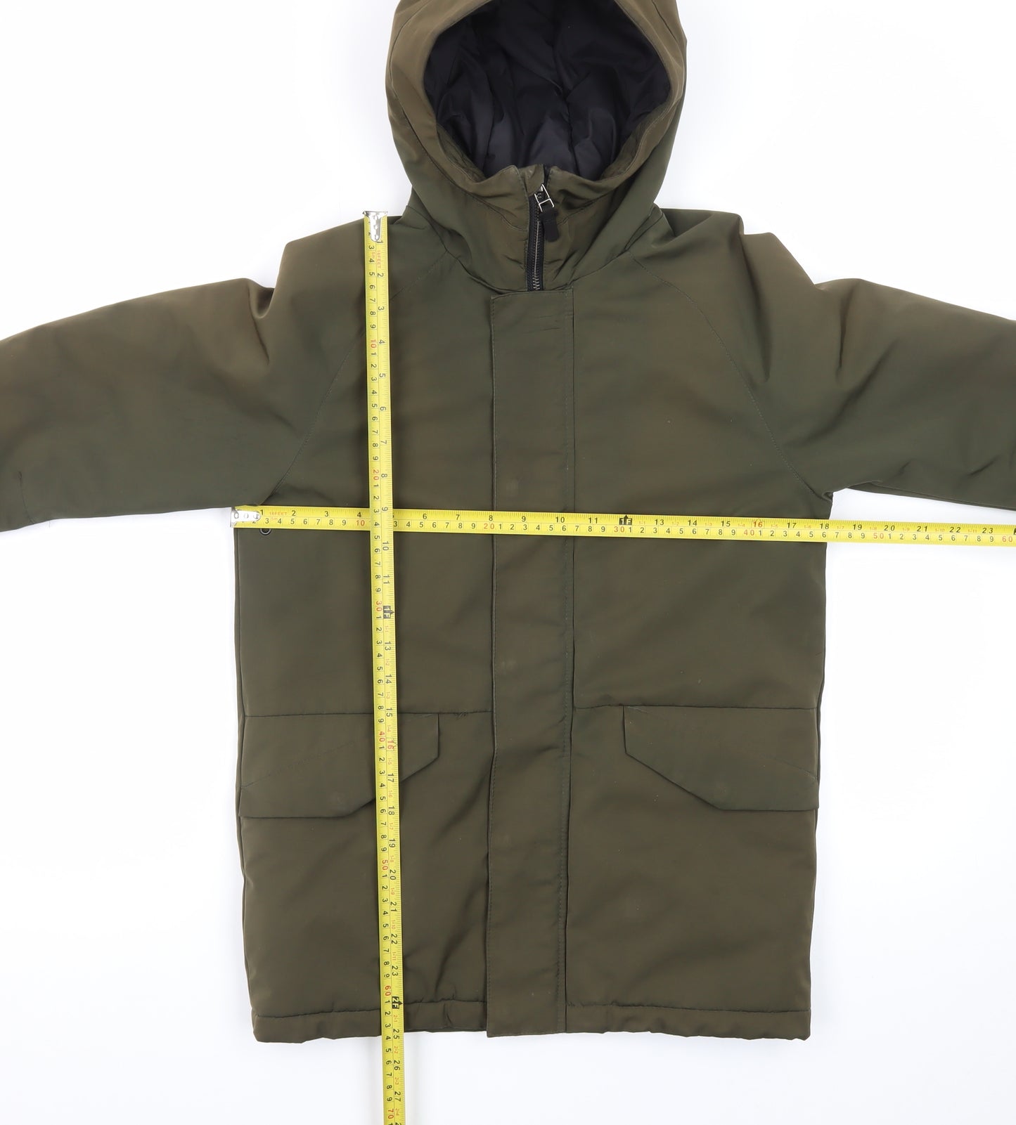 Next Boys Green Hooded Padded Parka Coat 10 Years Winter Jacket
