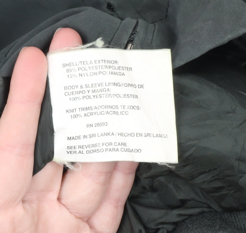 Members Only Men's Green L Bomber Jacket Microfibre Zip-Up