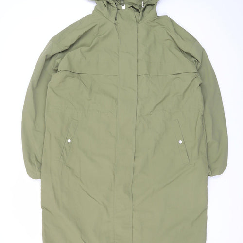 Marks and Spencer Men's Green M Hooded Rain Coat Water Resistant