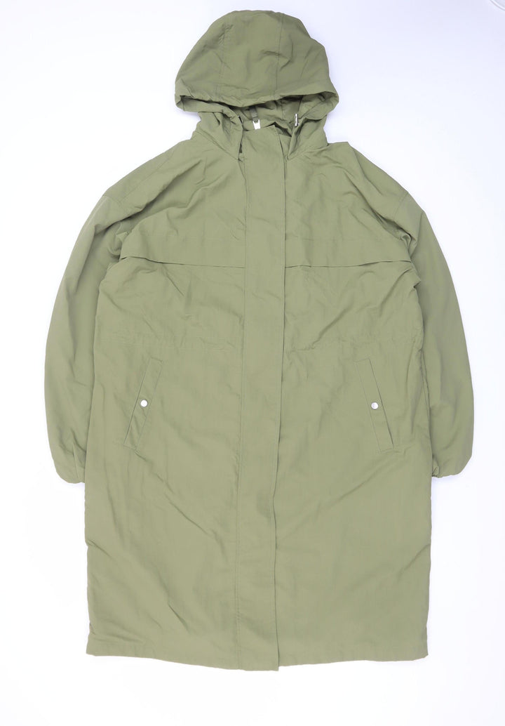 Marks and Spencer Men's Green M Hooded Rain Coat Water Resistant