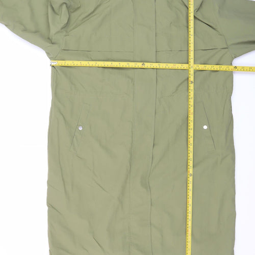 Marks and Spencer Men's Green M Hooded Rain Coat Water Resistant