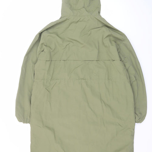 Marks and Spencer Men's Green M Hooded Rain Coat Water Resistant