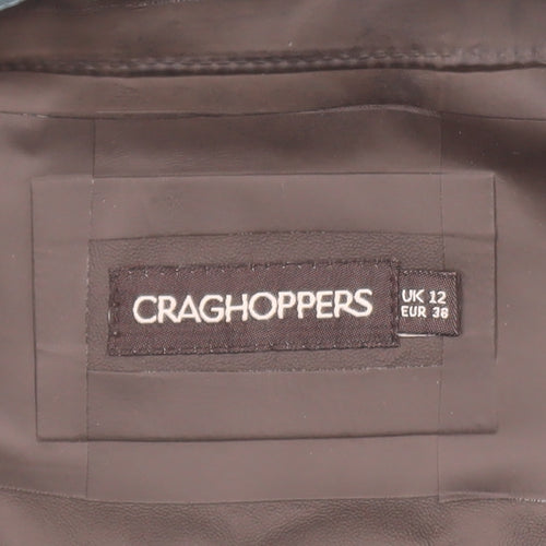 Craghoppers Women Blue Waterproof Hooded Rain Coat Jacket Size 12