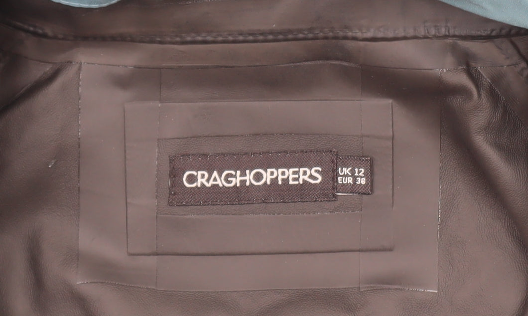 Craghoppers Women Blue Waterproof Hooded Rain Coat Jacket Size 12