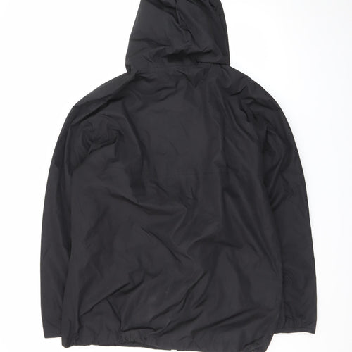 Freedom Trail Women's Black Waterproof Hooded Rain Jacket Size 18