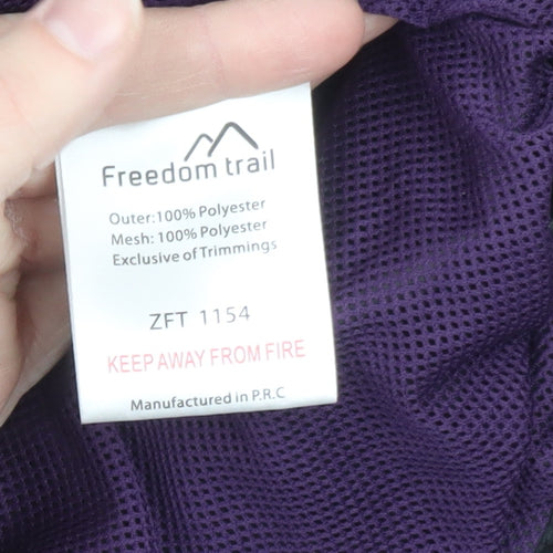 Freedom Trail Women's Black Waterproof Hooded Rain Jacket Size 18