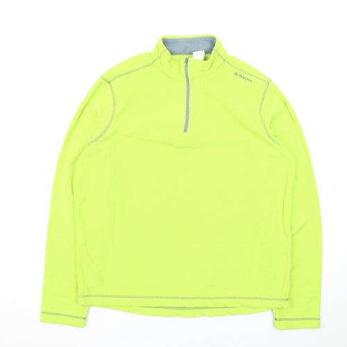 Decathlon Men’s Green XL Fleece 1/4 Zip Lightweight Outdoor Jacket