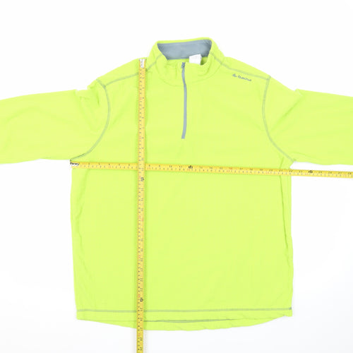 Decathlon Men’s Green XL Fleece 1/4 Zip Lightweight Outdoor Jacket