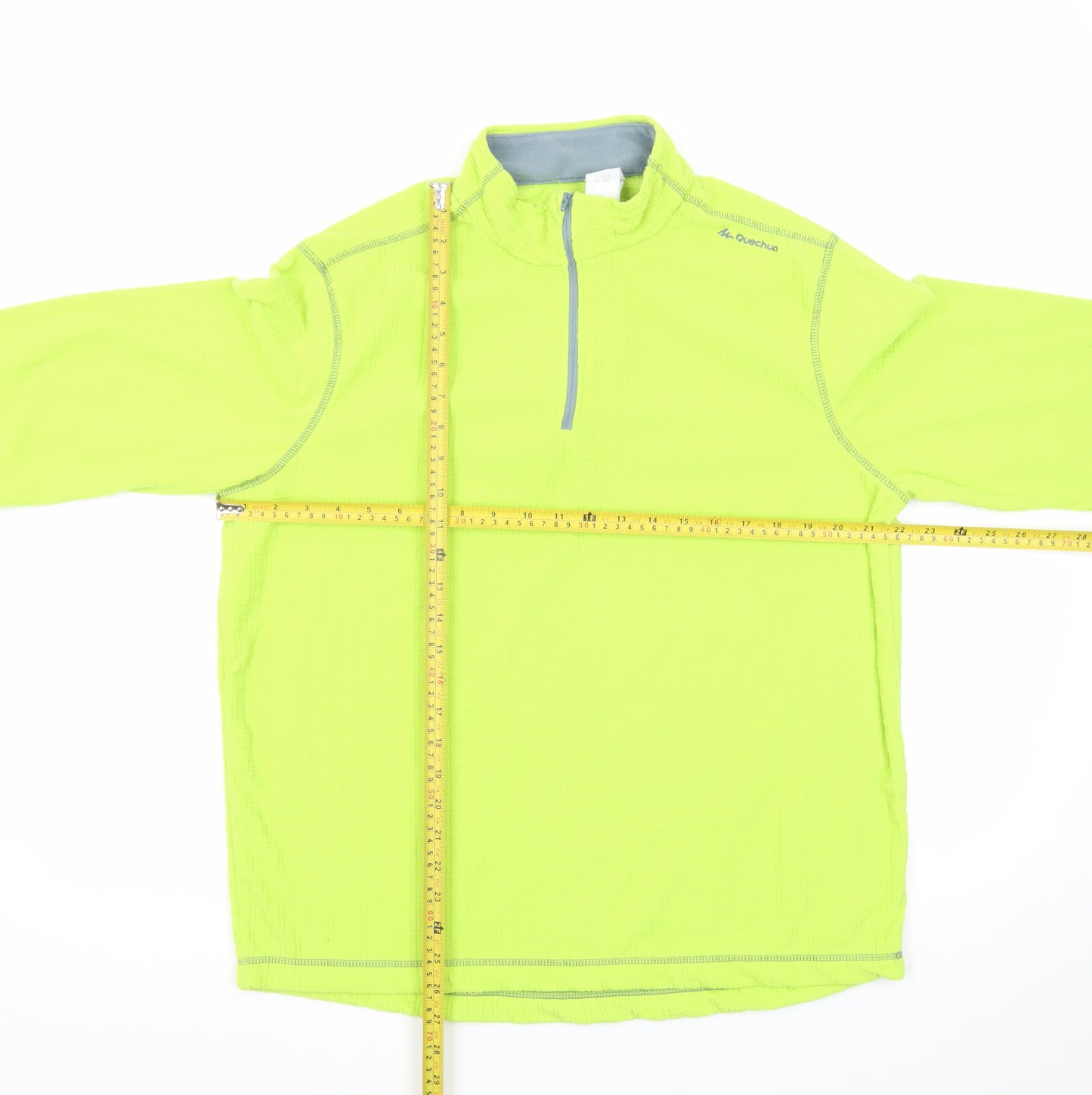 Decathlon Men’s Green XL Fleece 1/4 Zip Lightweight Outdoor Jacket