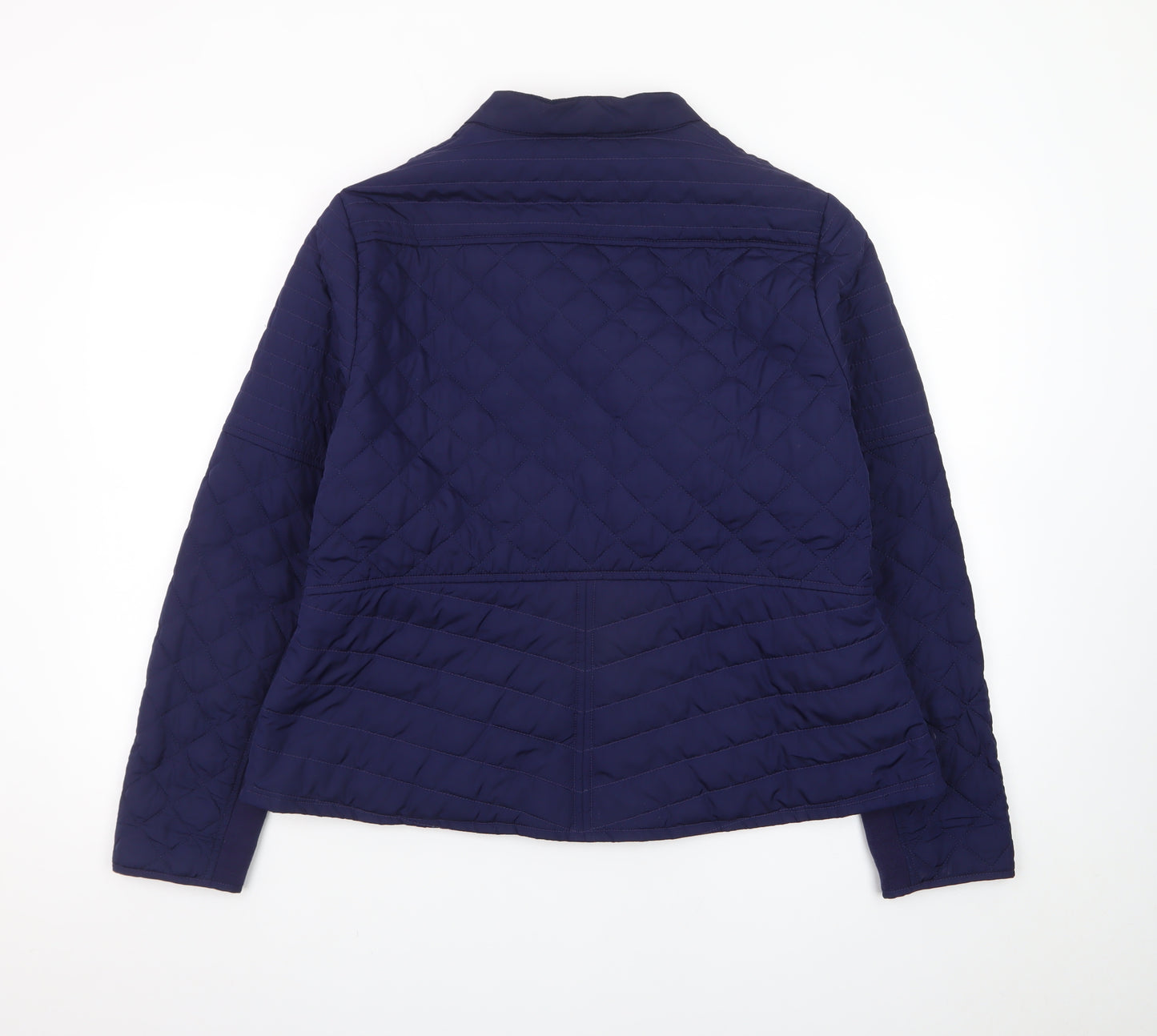 Marks and Spencer Women’s Blue Quilted Short Zip Jacket Size 18