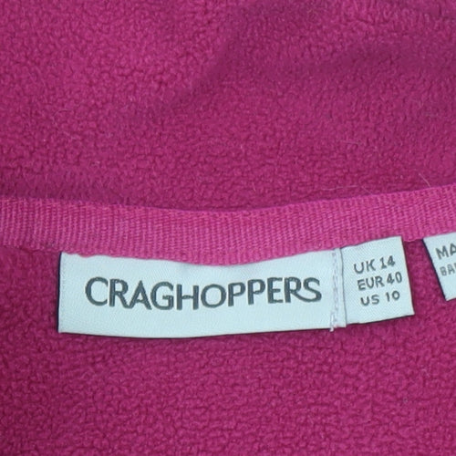 Craghoppers Women's Pink Fleece Pullover Sweatshirt UK 14