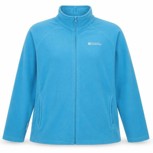 Mountain Warehouse Women Blue Fleece Full Zip Hoodie UK 18