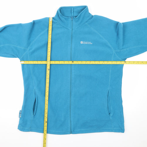Mountain Warehouse Women Blue Fleece Full Zip Hoodie UK 18