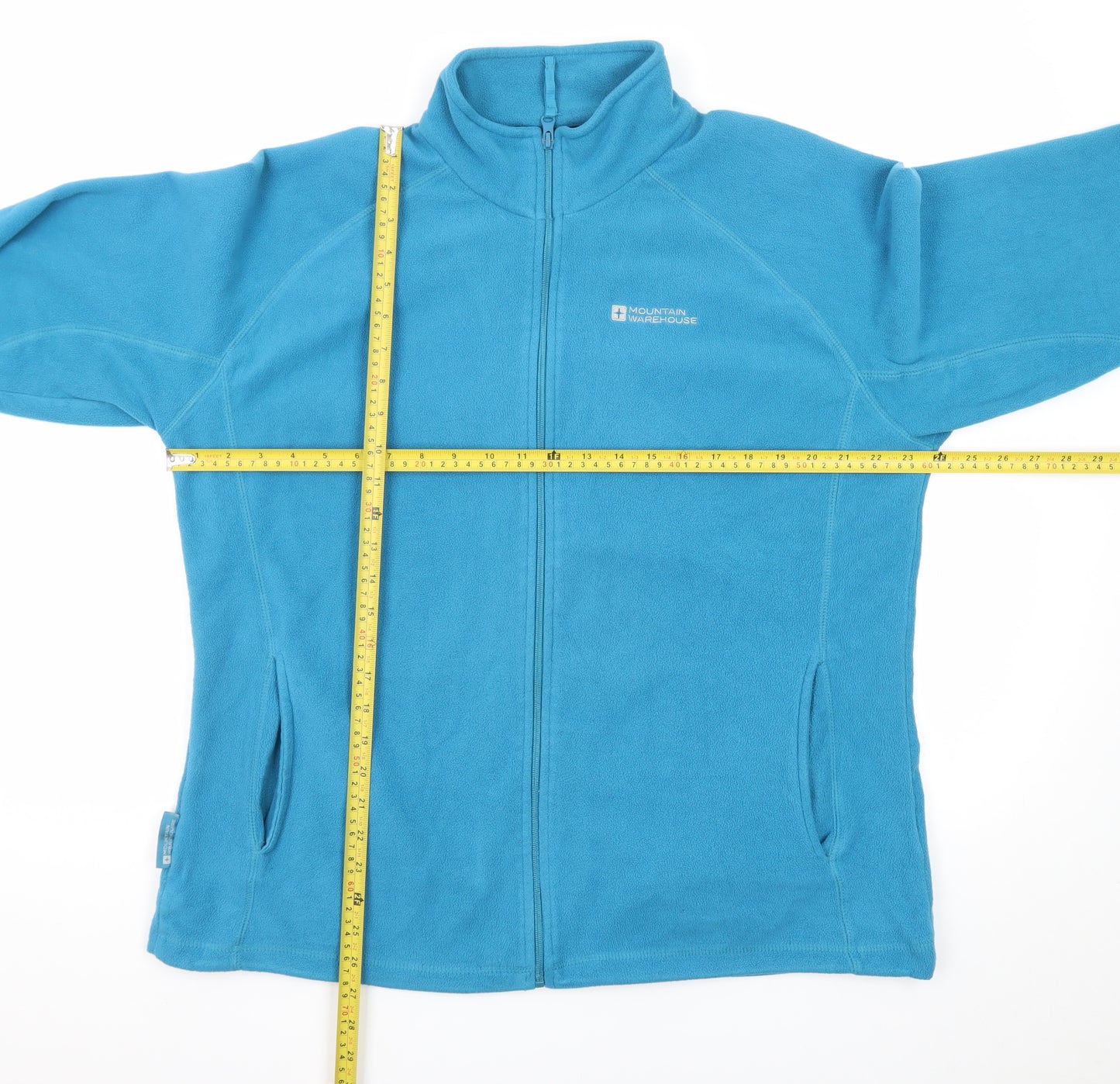 Mountain Warehouse Women Blue Fleece Full Zip Hoodie UK 18