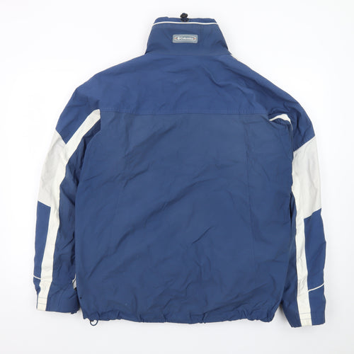 Columbia Men's Blue Waterproof Hooded Puffer Jacket M