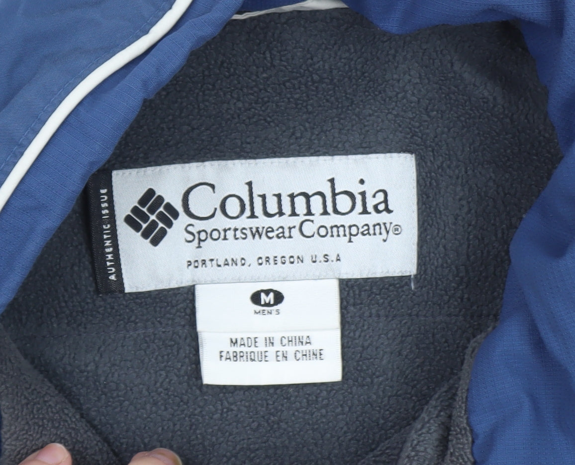Columbia Men's Blue Waterproof Hooded Puffer Jacket M