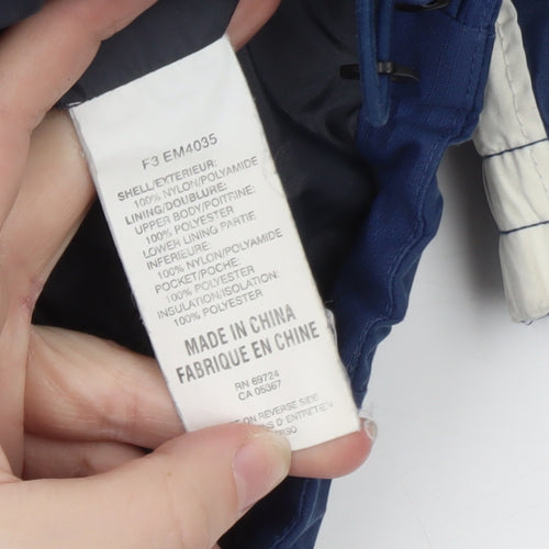 Columbia Men's Blue Waterproof Hooded Puffer Jacket M