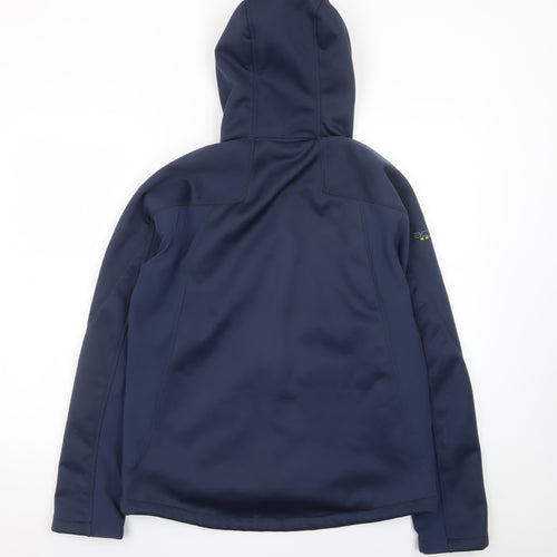 TOG24 Men's Blue Softshell Hooded Jacket Size M Windproof