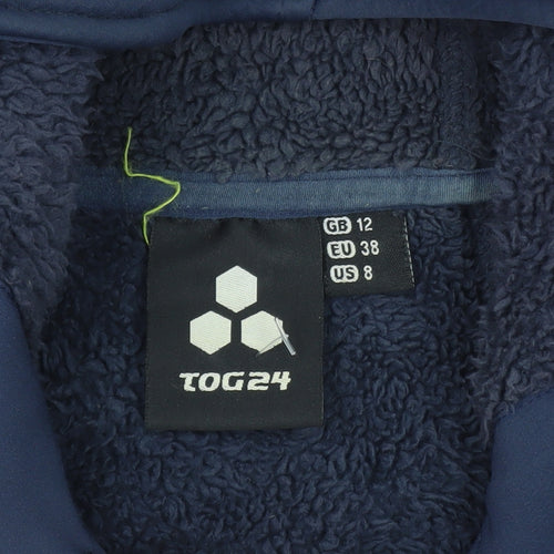 TOG24 Men's Blue Softshell Hooded Jacket Size M Windproof
